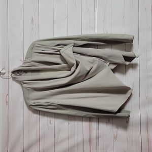 BLANKNYC  Faux Leather Asymmetrical Drape Front Long Sleeve MotoJacket Small
